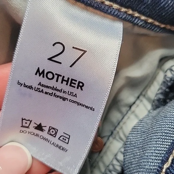 MOTHER Flare Jeans in Deep Blue